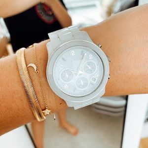 Michael Kors White Ceramic Watch